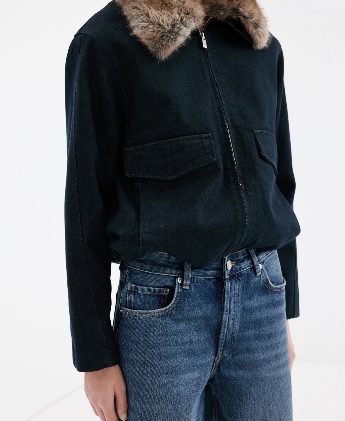 Mango Women's Straight Low-Waist Jeans