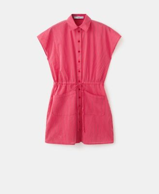 Women's Striped Shirt Dress