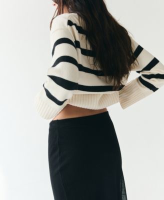 Women's Knit Striped Sweater