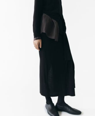 Women's Knot Detail Knitted Skirts