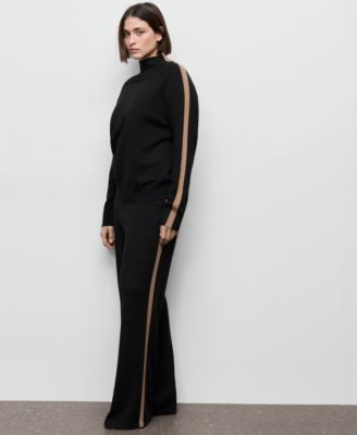 Women's Contrast Stripe Knit Pants