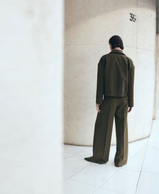 Women's Belt Straight-Fit Pants