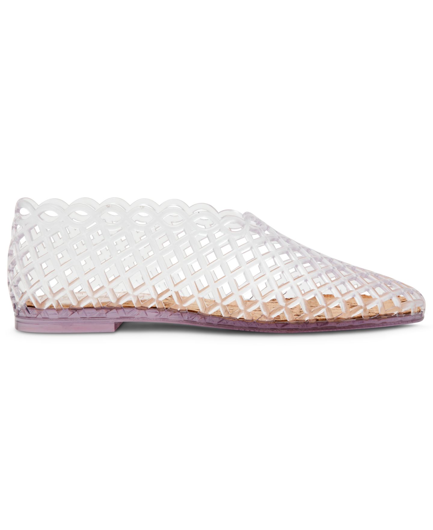 Женские балетки Steve Madden Grove Caged Jelly Slip-On Flats, цвет: Прозрачный — фото 8