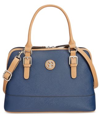 Giani Bernini Saffiano Dome Satchel, Created for Macy's - Macy's