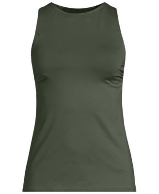 Women's DDD-Cup High Neck UPF 50 Modest Tankini Swimsuit Top