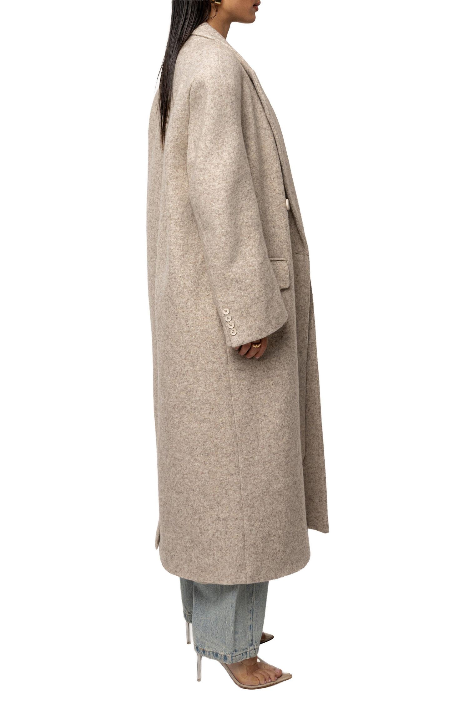 Women's Oversize Double-Breasted Coat