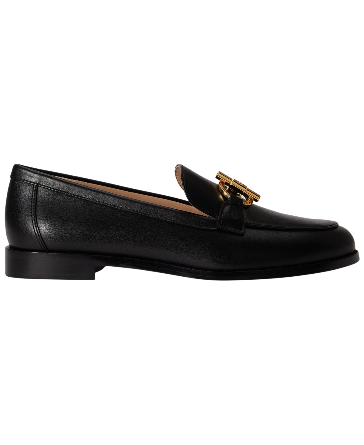Lauren Ralph Women's Blaike Leather Round Toe Loafers