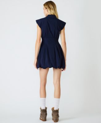 Women's Dyanne Bubble-Hem Mini Dress