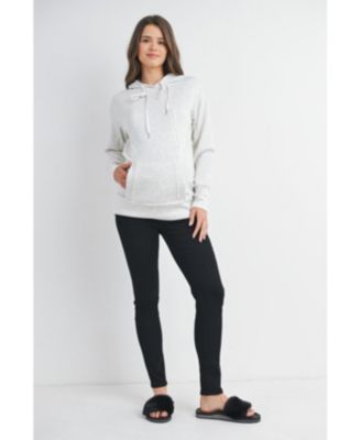 Maternity Casual Nursing Hoodie Sweatshirt