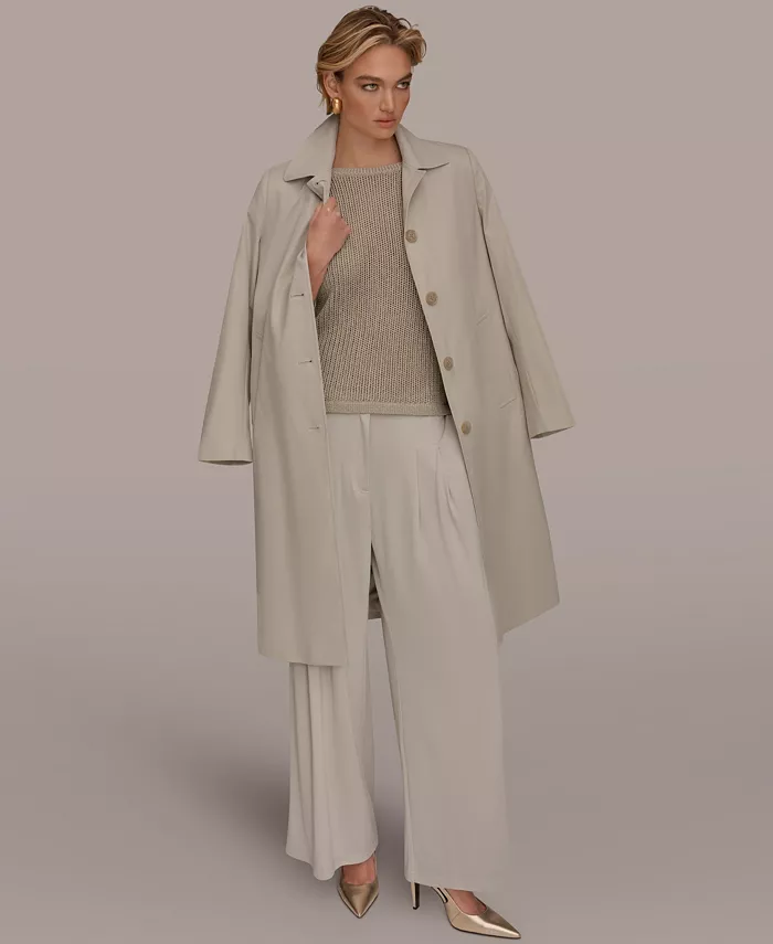 Women's Balmacaan Shirt Collar Coat - thumbnail 6