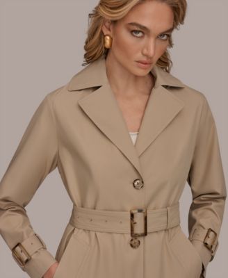 Women's Single Breasted Belted Trench Coat