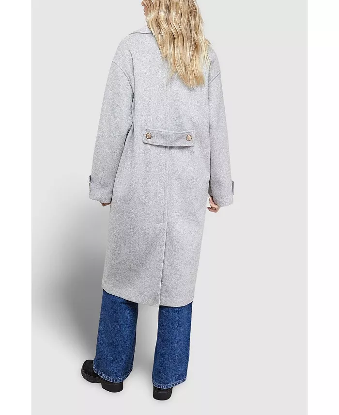 Women's Relaxed Tailored Coat - thumbnail 6