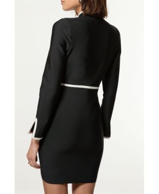 Women's Bandage Military Knit Dress