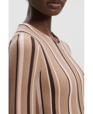 Women's Asymmetric Hem Knit Midi Dress