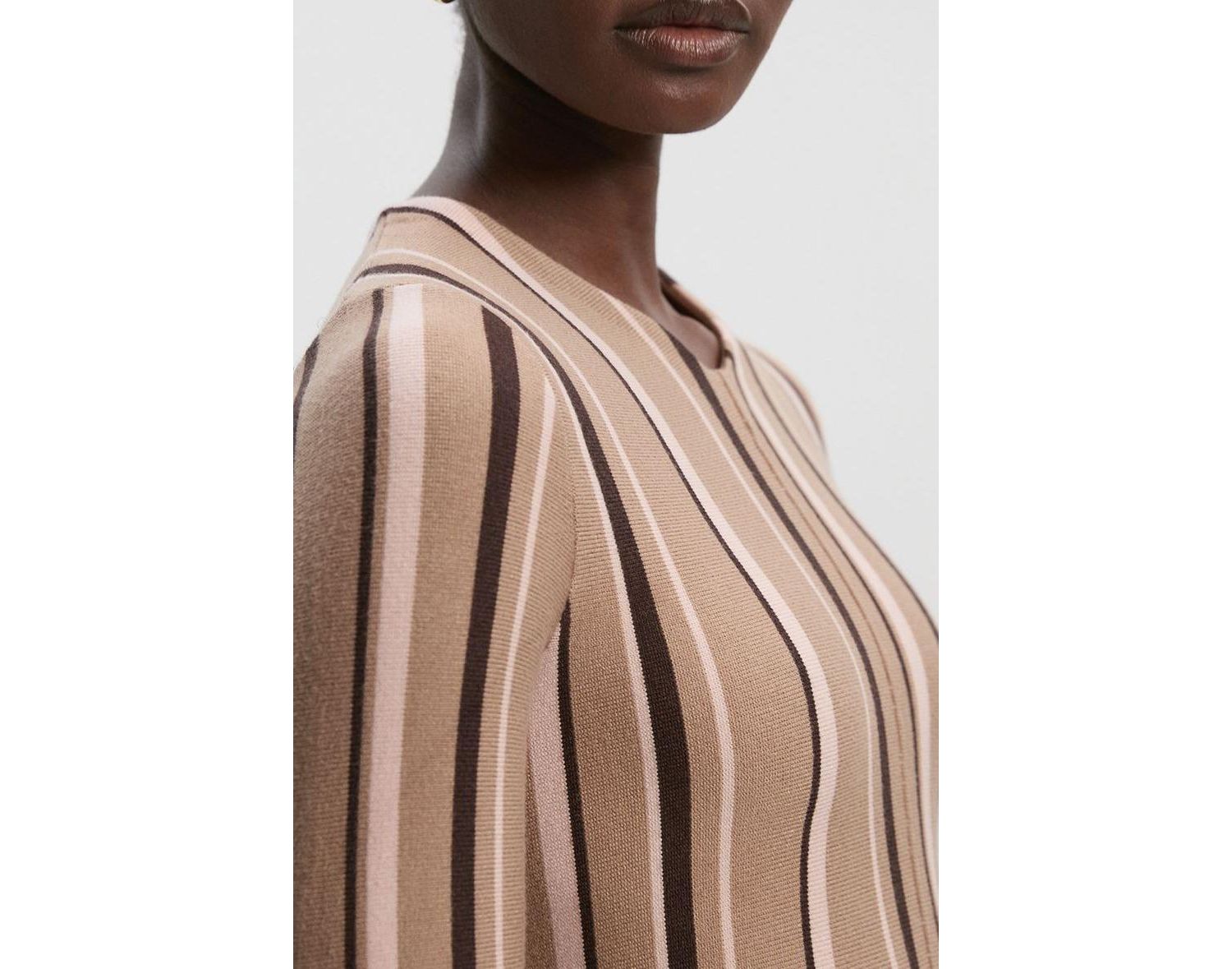 Women's Asymmetric Hem Knit Midi Dress