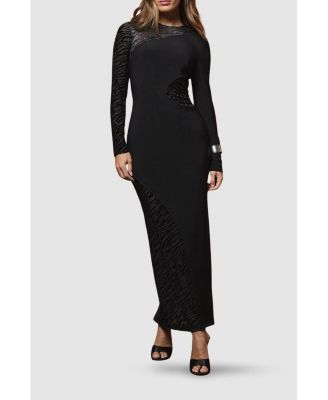 Women's Muse Zebra Mesh Maxi Dress