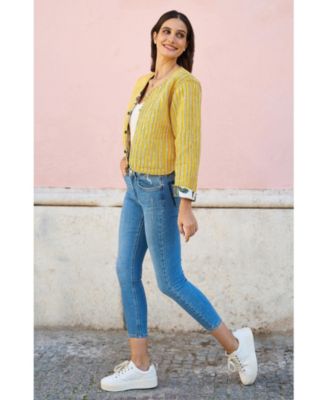 Women's Animal Reversible Cropped Quilted Jacket