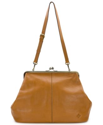 Serafina Extra-Large Leather Kisslock Bag