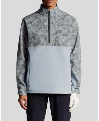 Men's Golf Printed Half Zip Windjammer Jacket