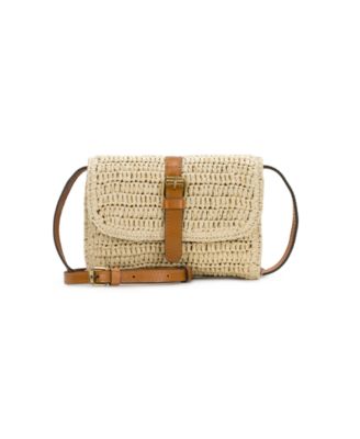 Torri Mini Straw Crossbody Bag