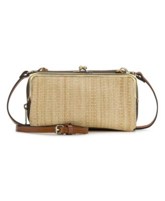 Missoula Mini Raffia Frame Crossbody Bag