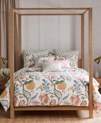 Maileen Embroidered Decorative Pillow, 18" x 18"