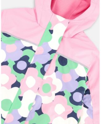 Little Girls Kids Mid-Season One-Piece Outerwear Printed Flowers Child