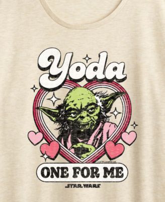 Women's Star Wars Yoda One For Me Short Sleeve Graphic T-Shirt