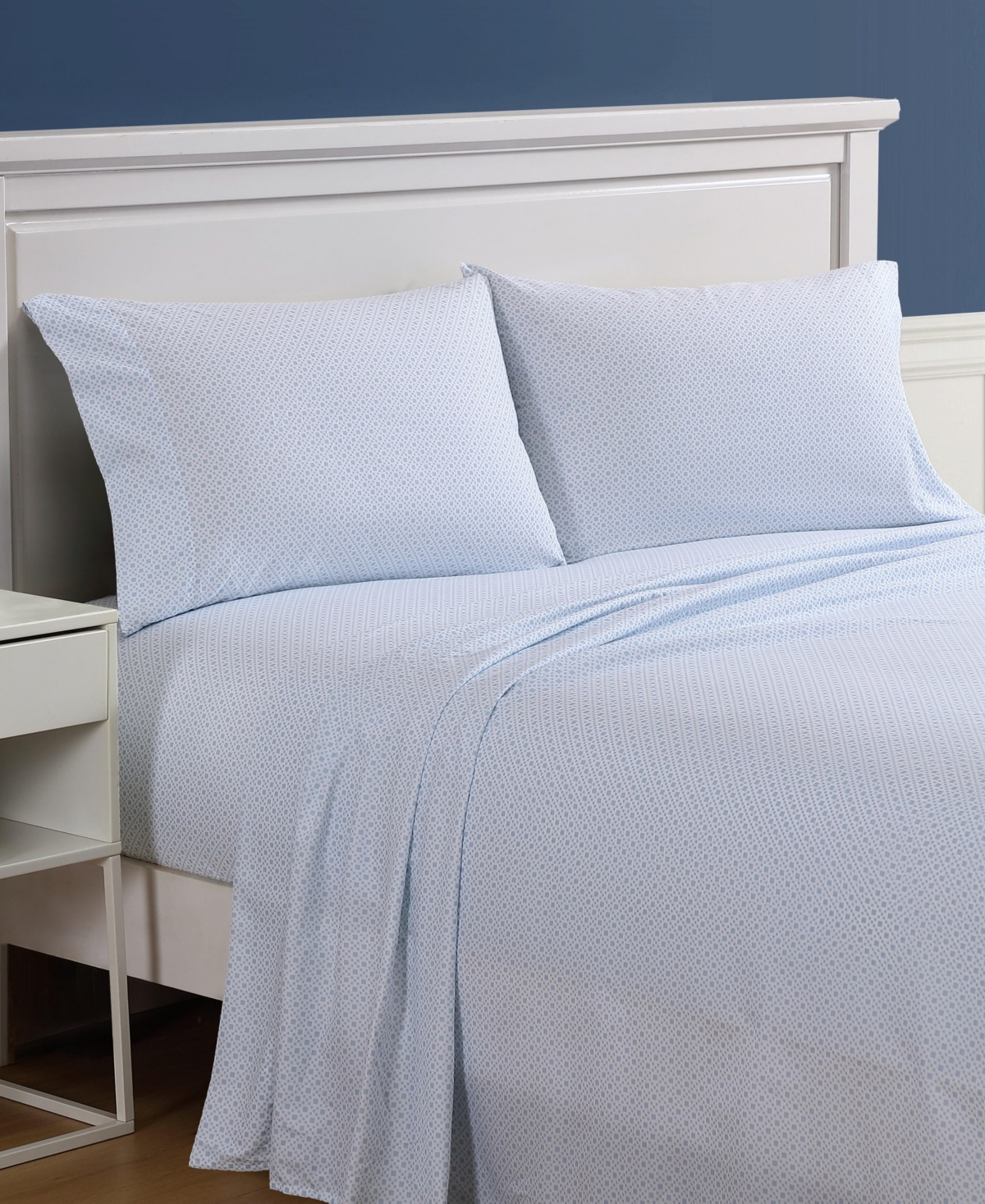 Nautica Printed Cooling Microfiber -Pc. Sheet Set