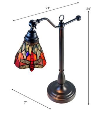 La Anza 24" Handmade Tiffany Desk Lamp