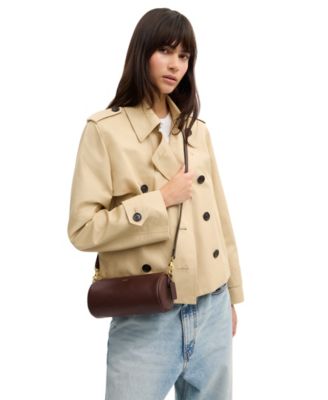 Barrel Small Leather Slim Shoulder Bag