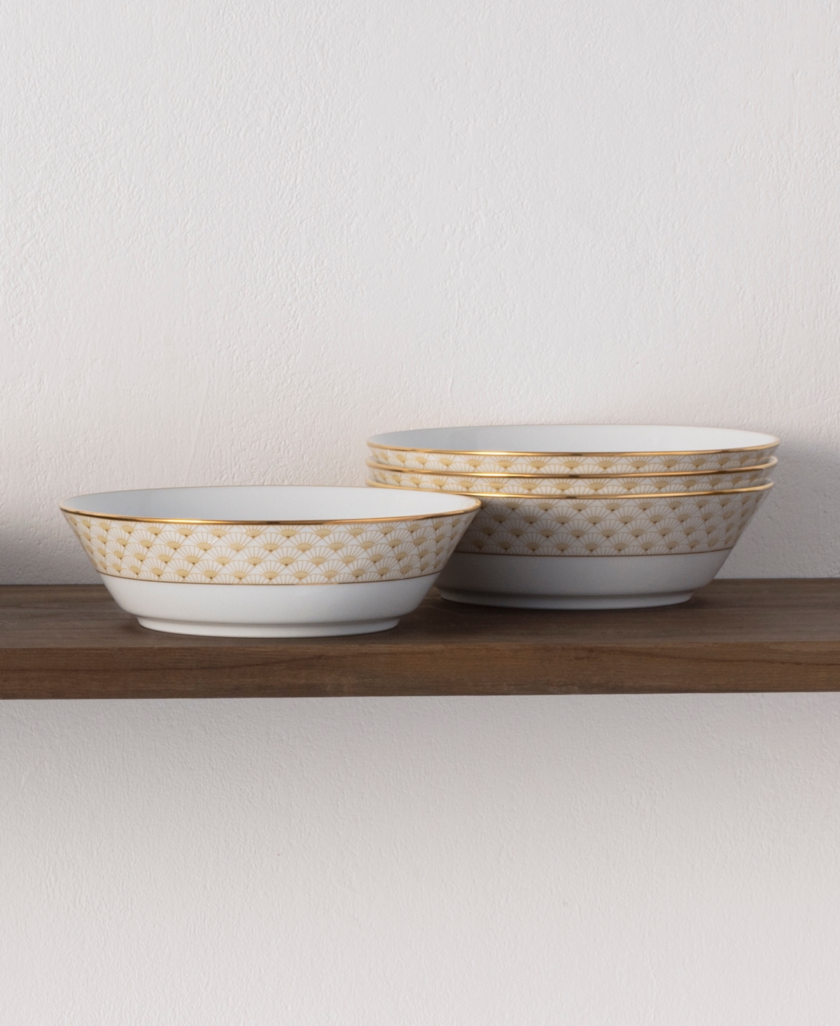 Noritake Trocadero Gold-Tone Soup Bowls, Set of 4