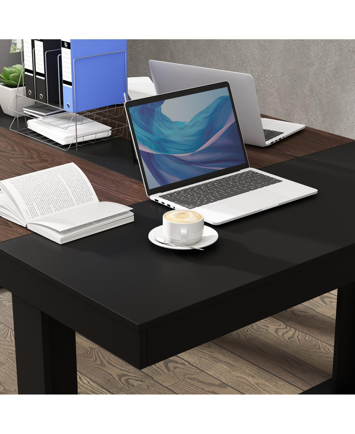 Kitchen island with 4 drawers, movable tabletop, kitchen island storage table with dining table, coffee station and microwave rack for home, dining ro