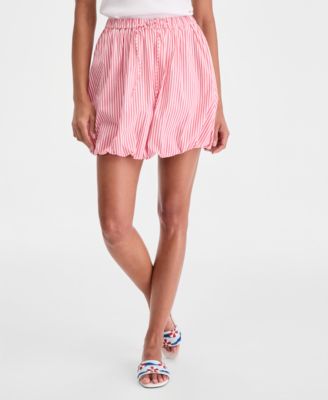 Women's Jenna Stripe Bubble-Hem Mini Skirt