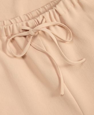 Women's High-Rise Pull On Crepe Wide-Leg Pants, Macy's Exclusive ' 