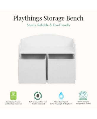 Playthings Storage Bench - Kids' Storage Bench with Top Seat & Hidden Storage
