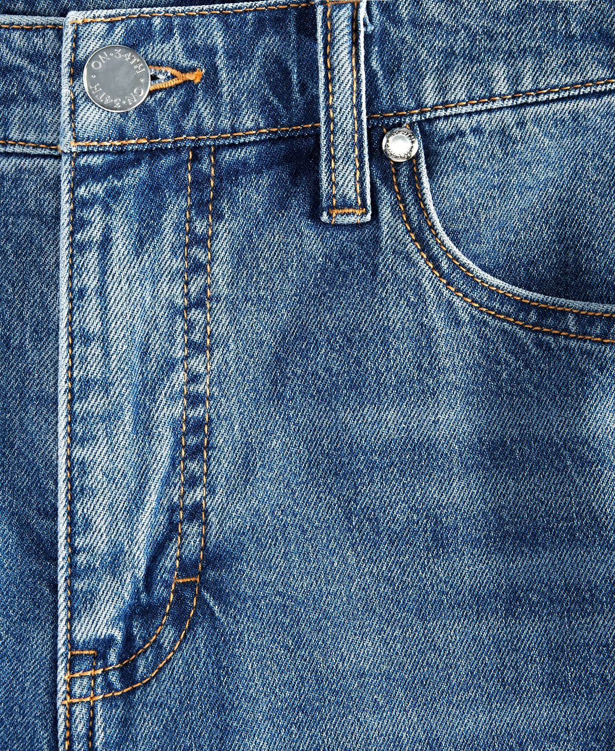 On 34th Women's Berkeley High-Rise Wide-Leg Jeans, Macy's Exclusive view 7 — MAYCSS fashion products