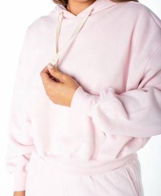 Women's Heart Embroidery Hooded Sweatshirt