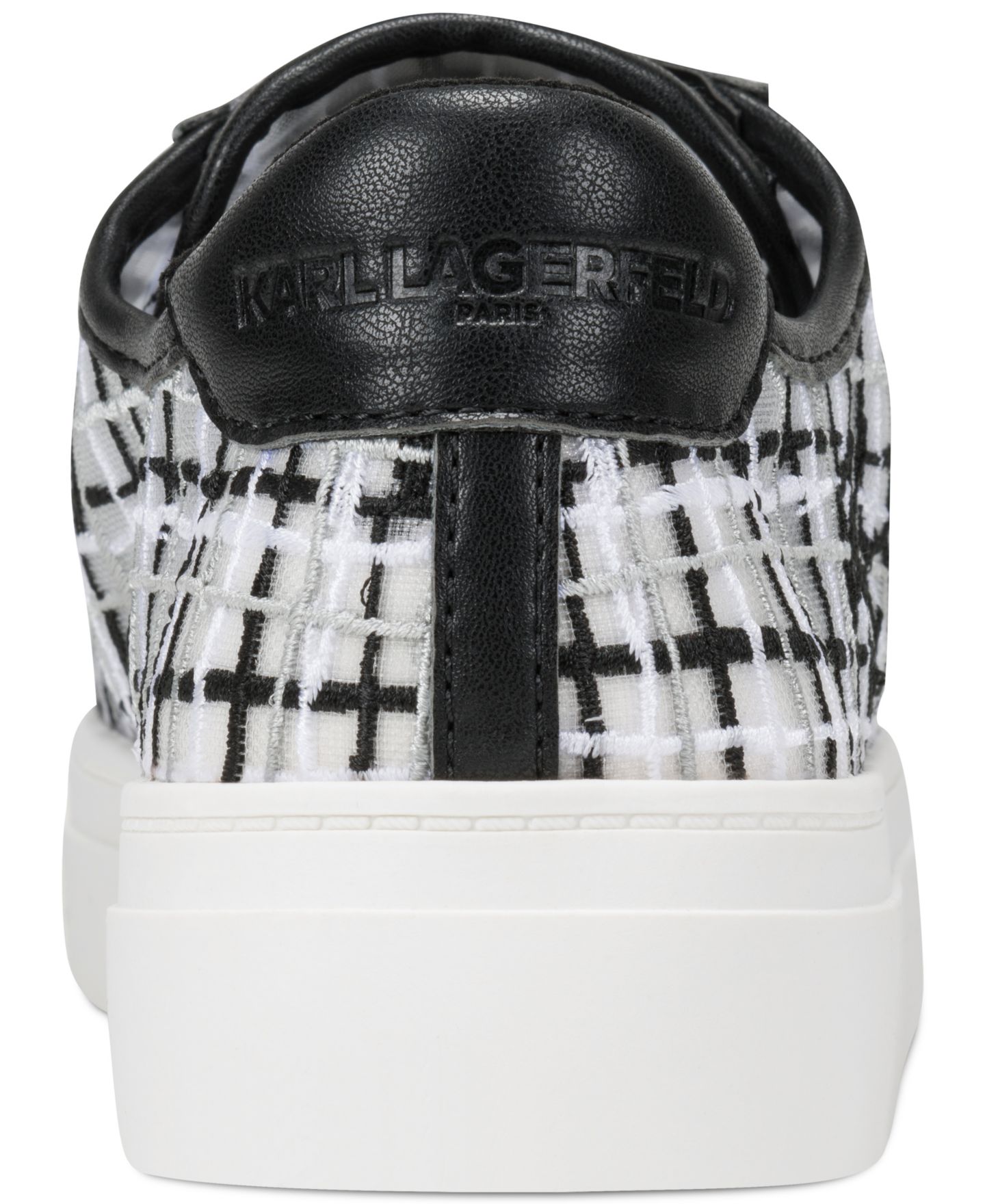 Женские кроссовки KARL LAGERFELD PARIS Cate Whimsy Lace-Up, цвет: Чёрный разноцветный — фото 3