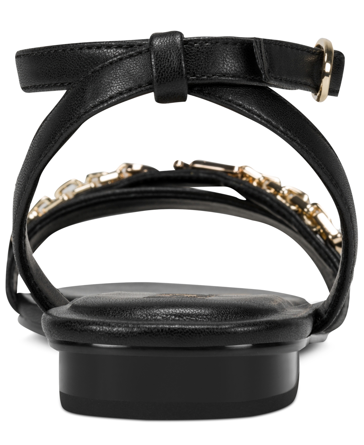 Karl Lagerfeld Paris Women's Christiano Ankle Strap Flat Sandals