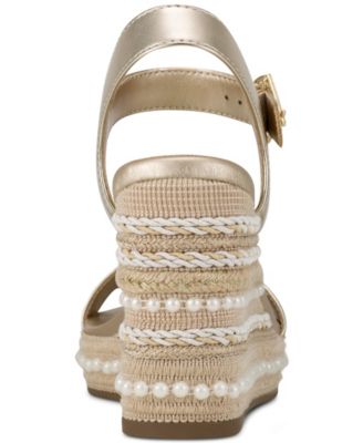 Women's Calzona Round Toe Wedge Sandals