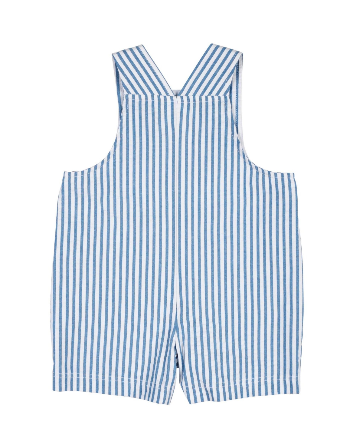 Florence Eiseman Baby Boy Stripe Seersucker Shortall With Octopus