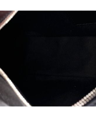 Block Pouch Shoulder Bag Printed Leather