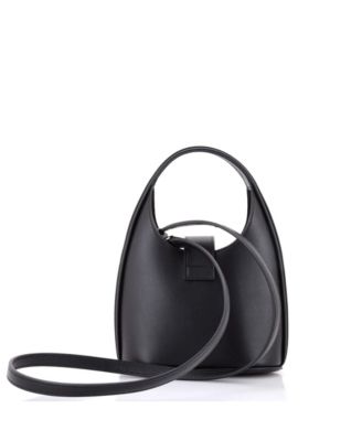 Mini Gancini Buckle Hobo Leather
