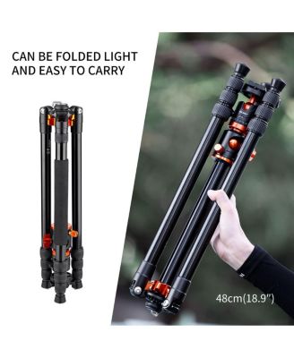 4-Section Aluminum Tripod Monopod with Center Axle Transverse