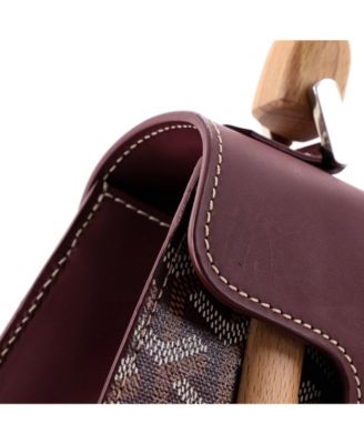 PM Saigon Top Handle Bag Coated Canvas with Leather