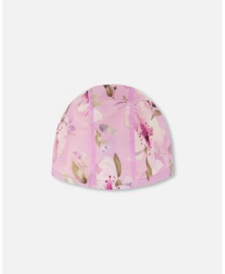 Girl Swim Cap Flower Print - Toddler|Child