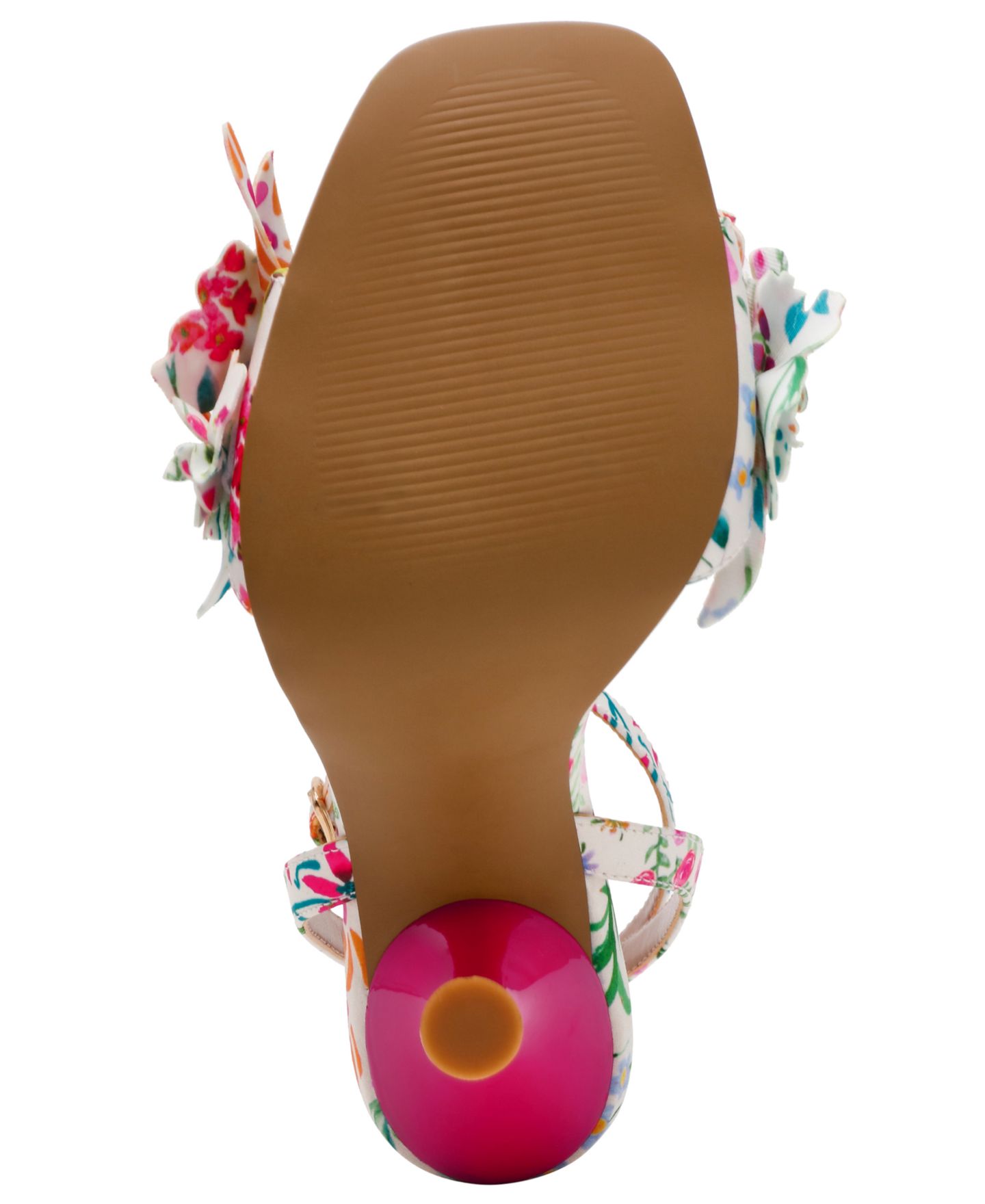 Женские сандалии Betsey Johnson Hilley Flower Dress Sandals, цвет: Натуральный с принтом — фото 5