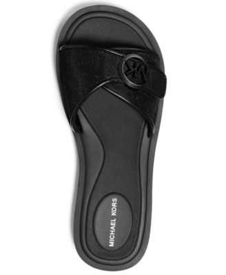 Women's Open Toe MK Pool Slides Sandals