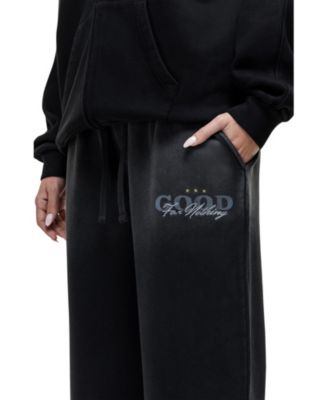 Women's Alaska Black Relaxed Joggers